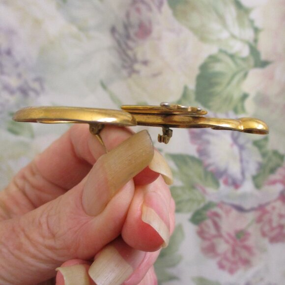 RARE 64,000 Dollar Question Game Show Brooch~VINTAGE Gold Plate Question Brooch - Picture 9 of 11